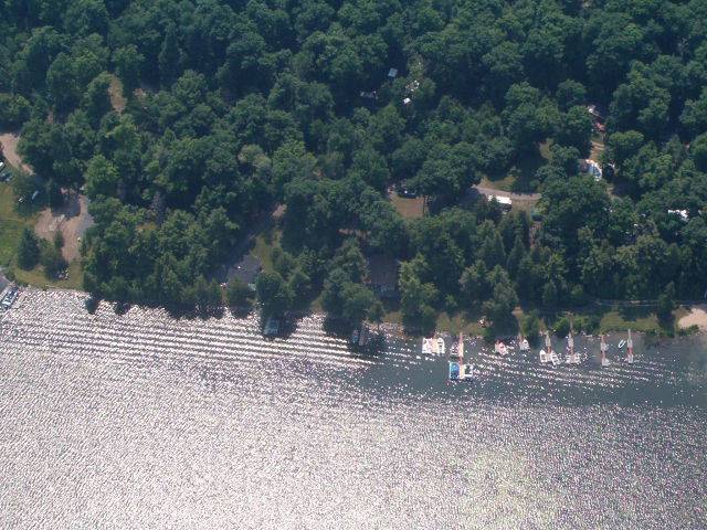 aerial shot showing a part of the waterfront area